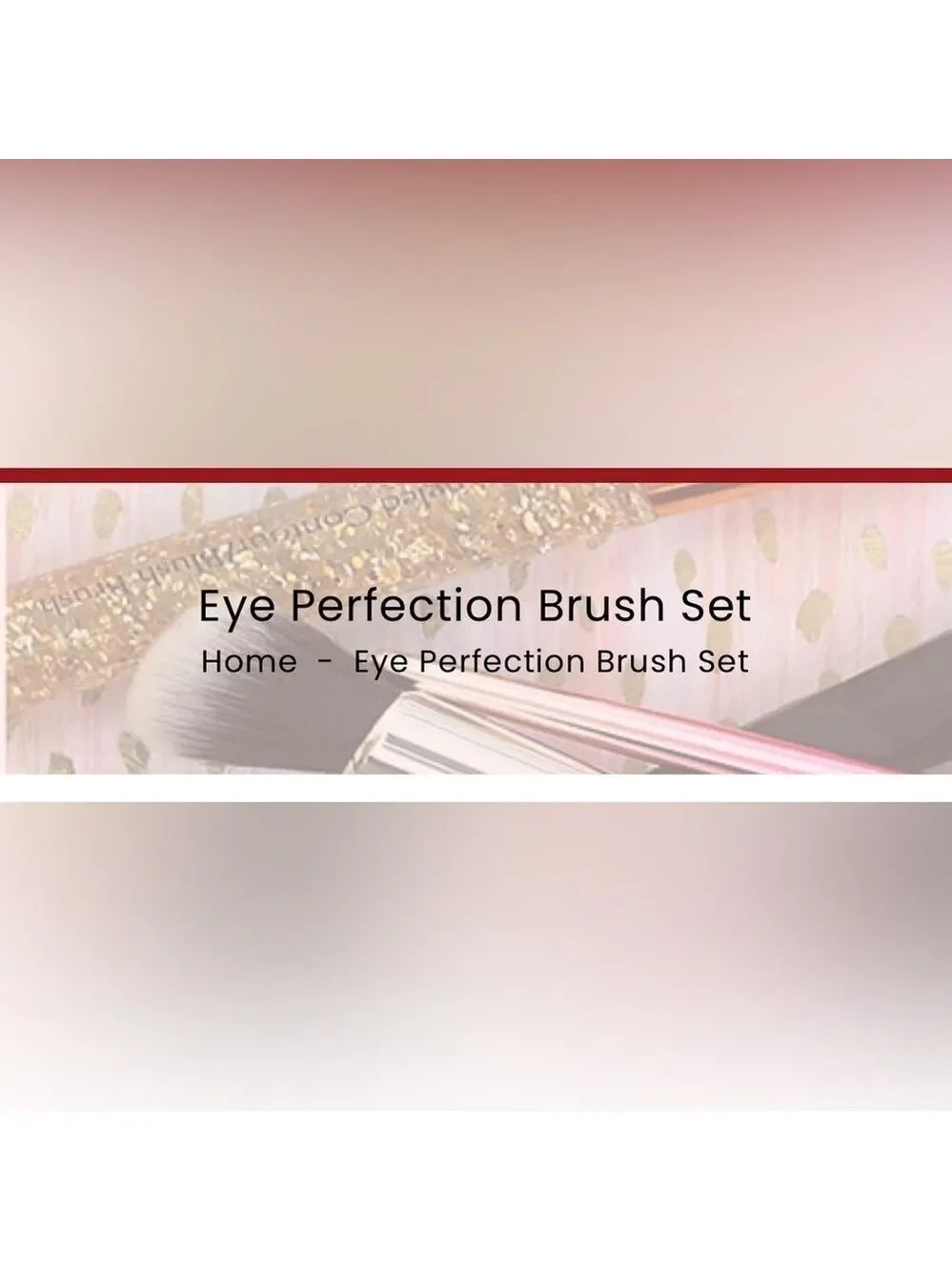 F.A.R.A.H Silver Makeup Eye Perfection Brush Set